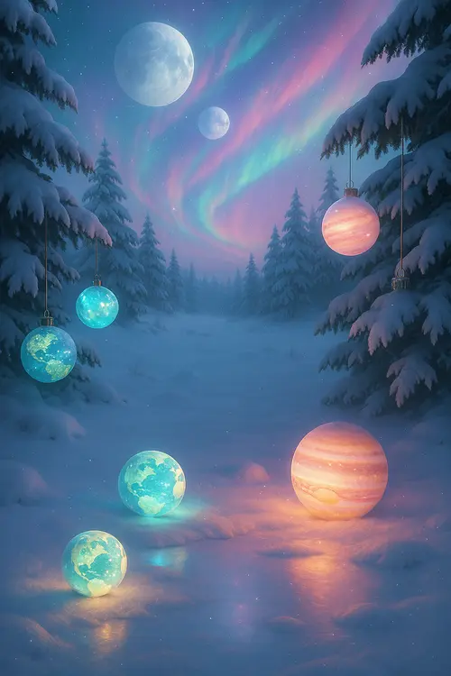 Cosmic Christmas Christmas wallpaper